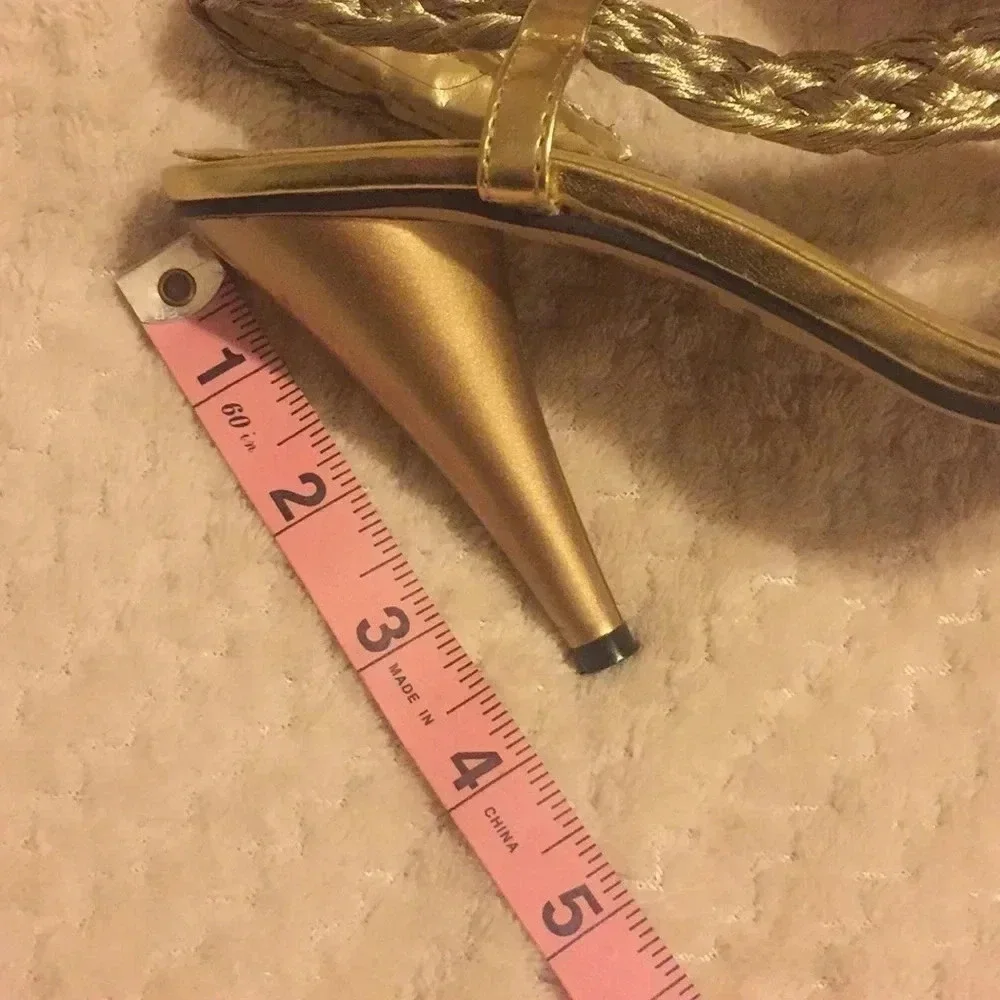 Pierre Dumas gold heels